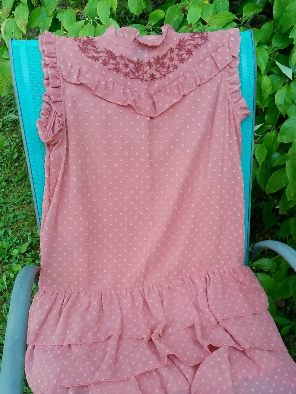 2 PC SET DRESS AND VEST SIZE SIZE 16 IN- GIRL GOOD CONDITION